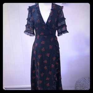 Zara wrap dress with tags